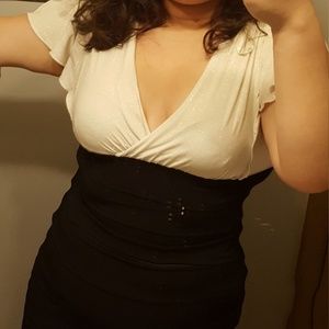 Black and White Cocktail Dress